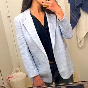 Banana Republic Chambray Blue Blazer